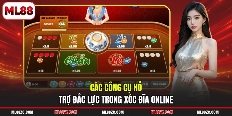 Xóc Đĩa Online - 3 Cửa Đặt Cược Trực Tiếp Tại ML88 4 Các công cụ hỗ trợ đắc lực trong xóc đĩa online
